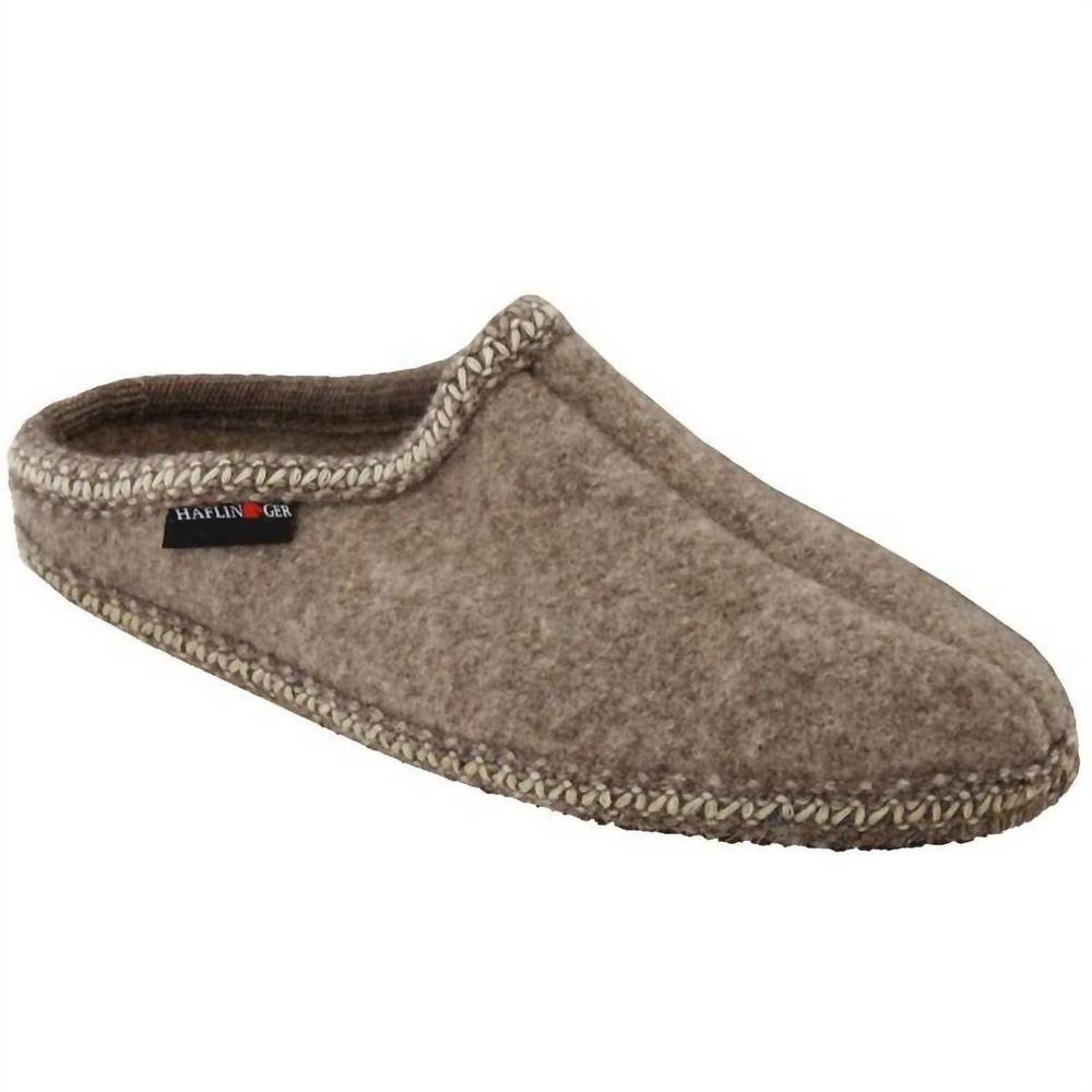 NEW HAFLINGER women's as26 wool slipper in natural